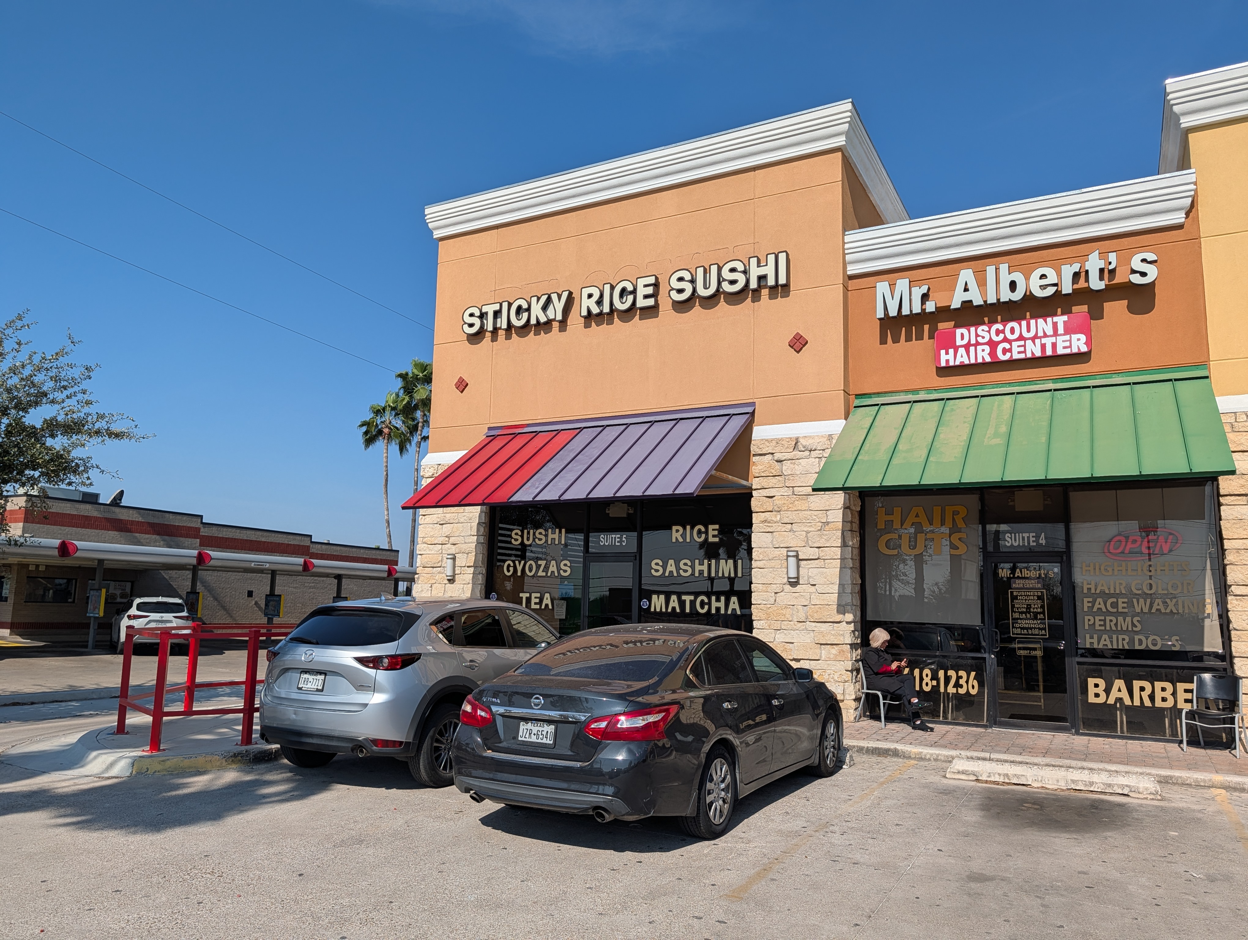 Sticky Rice storefront sign