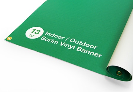 Example of a high-quality vinyl banner